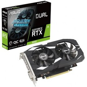 Resim DUAL-RTX3050-O6G 6GB, GDDR6, 96Bit, 1xHDMI, 1xDP, 1xDVI GAMING Ekran Kartı 