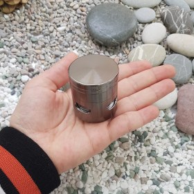 Resim Falconetti Mini Boy Gri Renk 40 mm. Grinder Herbal Parçalayıcı pt96gr 