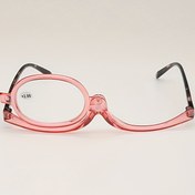 Resim 1 adet Döner Lens Makyaj Aynası - Katlanabilir Tasarım, Pil Gerektirmez, Parlatılmış Bitiş, Pembe ve Siyah Noktalı Kaplumbağa Kabuğu Çerçevesi, Şeffaf Lens, Kadınlar için Kompakt ve Şık Güzellik Aracı, Makyaj Aksesuarı, Şık Tutma Kolu Tasarımı, Dayanıklı Plastik İnşaat 