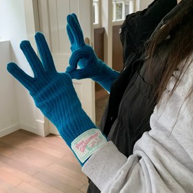 Resim Kadınlar İçin Elegant Dokunmatik Ekran Uyumlu Örgü Eldiven, Sıcak Yün Karışımı, Esnek Tam Parmak Tasarımı ile Başparmak Deliği, Tek Renk, Sonbahar ve Kış Açık Hava Aktiviteleri İçin 