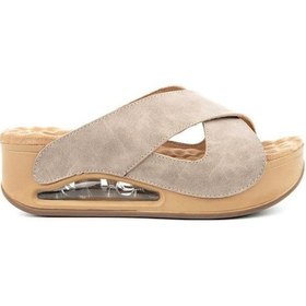 Resim Muya Penelope 31210-551 Air Max Anatomik Taban Kadın Terlik Full Krem 36-40 Krem 