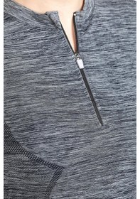 Resim Miofit Kadın Tides Fermuar Yakalı Uzun Kollu Dikişsiz Spor Tişört (474610593) 