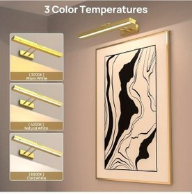 Resim Challenger Altın Makyaj Masası Işığı Uzaktan Kumandalı Şarj Edilebilir Cct Ayar Manyetik Montaj 