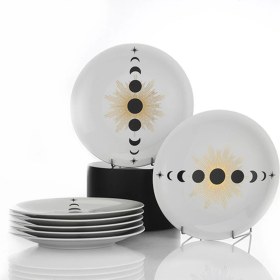 Resim Kütahya Porselen Cosmic Love Zeugma 6 Parça Pasta Seti 11908 Dekor 