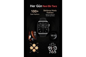 Resim Qcy Gs2 Akıllı Saat Gri 1.96 Inç Amoled Hd 60Hz Always-On Display Sesli Görüşme Ipx7 