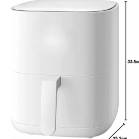 Resim MidasTech 4l Airfryer Hazneli Hava Fritözü Yağsız Fritöz Taşınabilir Fırın Işlevi Gören Pratik Mid 