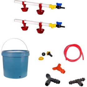 Resim TavPet Nipel Tavuk Suluğu 20 Lt Depolu Yaylı Çanaklı (Set/4) 