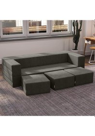 Resim Good Night California Yeni Nesil Yıkanabilir Kanepe & Yatak Antrasit 