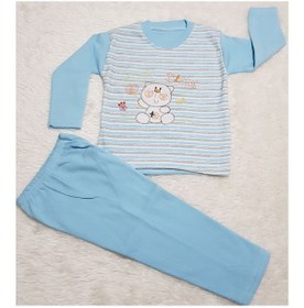 Resim Candysbebe Mavi Bebek Pijama Takım 