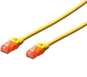 Resim DIGITUS DK-1617-005\u002FY 0,5m CAT 6 PATCH KABLO,SARI 
