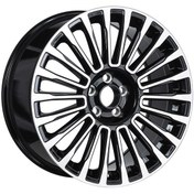 Resim EMR-1365-03 9.5x21" -5x120 ET45 72.56 Gloss Black Machined Face Jant (4 Adet) 