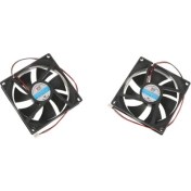 Resim Charmant 2x 92MM Bilgisayar Kılıfları Için Sessiz Fan Cpu Soğutucular Radyatörler Yüksek Performans(Yurt Dışından) 