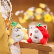 Resim Silver1 Iyi Şanslar Bebek Sevimli Karikatür Peluş Bebek Çanta Kolye Kız Öğrenci Bebek Asılı Anahtar (Yurt Dışından) 