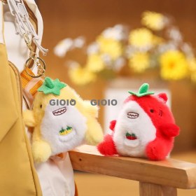 Resim Silver1 Iyi Şanslar Bebek Sevimli Karikatür Peluş Bebek Çanta Kolye Kız Öğrenci Bebek Asılı Anahtar (Yurt Dışından) 