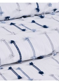 Resim Luna 3 Parça Çift Kişilik Pike Takımı Lacivert 230 X 240 Cm Lacivert 