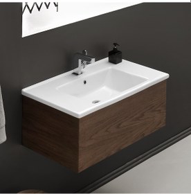 Resim Turkuaz Cerastyle Arte Lavabo 85 Cm(Dolap Hariç) 