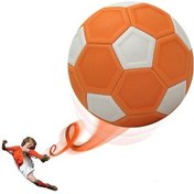 Resim Curve Swerve Futbol Topu, Maçlarda İdeal Mavi Beyaz 