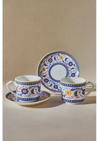 Resim Karaca Ihlamur 2 Kişilik Kahve Fincan Takımı 80 ml 