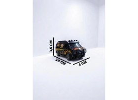 Resim Nostaljik Metal Çek Bırak Minibüs ( 1/36 Ölçek ) 