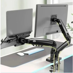 Resim Ergoflex NB F160L Amortisörlü 17"-27" Monitör Tutucu ve 10"-17" Laptop Standı 
