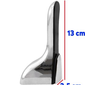 Resim Nzb Ayarlanabilir Etajer Cam Tutucu Ahşap Raf Tutucu Cam Etejeri Krom (1 Çift) 