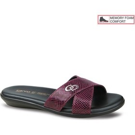 Resim Ceyo Kadın Terlik 9827-8 Bordo 