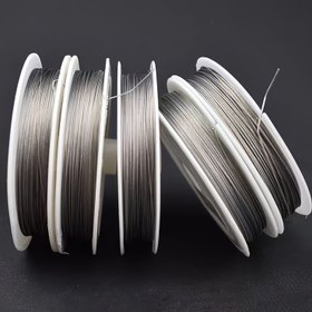 Resim 3 Rulo Paslanmaz Çelik Takı İpi - 0.3-00.8mm Kalın Esnek Elastik Olmayan Tel DIY Takı Yapımı, Bilezikler, Kolyeler için - Vintage Tarzı, Güç Gerektirmez, Dayanıklı & Kararmaya Dirençli, Takı Yapımı Teli, Kolye Parçaları, Bileklik Yapımı, Parlak Metalik Bitiş 