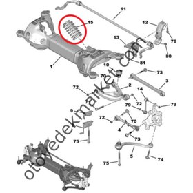 Resim Peugeot 508 (2019-2023) Arka Süspansiyon Helezon Yayı (Orijinal) 