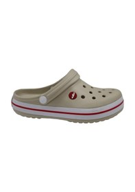 Resim Akınalbella Akınal E195 Bej Beyaz Kırmızı (36-45) Unisex Sabo Terlik (488505589) 