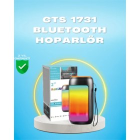 Resim Techno Stock Gts 1731 Bluetooth Hoparlör – Şarjlı, Led Işıklı, Fm Radyo Destekli 