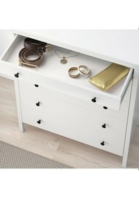 Resim 5 Çekmeceli Şifonyer, Koppang Meridyendukkan Beyaz Renk 90x113 Cm 