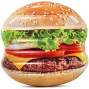 Resim Intex Hamburger Ada Yatak 145 Cm Şişme Deniz Yatağı 58780 Çok Renkli 