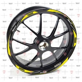 Resim Redline Grafik Yamaha Xmax Reflektif Sarı Jant Şeridi 