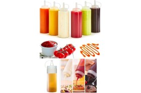 Resim Mediterian Şeffaf 400 ml Yağdanlık Seti, 2'li, Pratik ve şık tasarım, Beyaz renk 