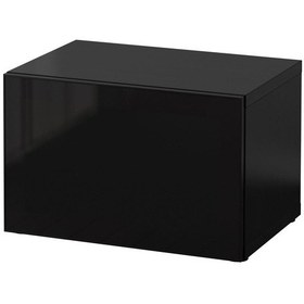 Resim Raf Ünitesi, Venge-siyah-füme Cam, 60x42x38 Cm, Glassvık Gri 