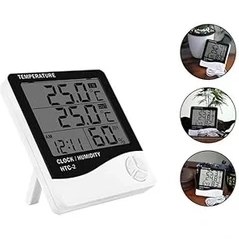 Resim CetKing Dijital Termometre Sıcaklık ve Nem Ölçer Higrometre Masa Alarm, Problu Dijital Termometre, Problu Sıcaklık ve Nem Ölçer 