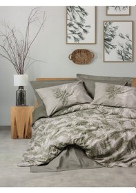 Resim Cotton Box Dual Çift Kişilik Nevresim Takımı Frond Haki 