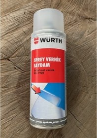 Resim Würth Saydam Mat Vernik Sprey Oto Vernik Far Jant Kaporta Vernik 400ml 