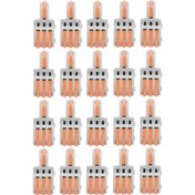 Resim Ximistore9 20 Adet Spl-f13 Hızlı Bağlayıcılar, T Tipi 1 Giriş 3 Çıkış Şerit Ayırıcısı, Aydınlatma Ve Motorlar İçin Uygun, 250v, Turuncu 