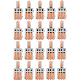 Resim Ximistore9 20 Adet Spl-f13 Hızlı Bağlayıcılar, T Tipi 1 Giriş 3 Çıkış Şerit Ayırıcısı, Aydınlatma Ve Motorlar İçin Uygun, 250v, Turuncu 