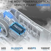 Resim AJAZZ AJ139 PRO X SUPERLIGHT Kablosuz Oyun Faresi,Ultra Hafif(59g),Pixart PAW3395 Optik Sensör,26000 DPI,2.4Ghz/USB C Kablolu,Ergonomik,6 Programlanabilir Düğme,200 Saat Pil Ömrü,PC/MAC için - Beyaz 