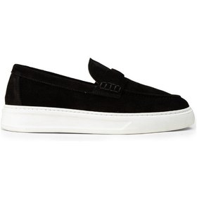 Resim Deery Erkek Hakiki Süet Siyah Loafer Ayakkabı - 02043msyhp02 