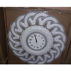 Resim Fas Osmanlı Kıvrık Motifli Desenli Akrilik Çok Taşlı Duvar Saati Çok Renkli 