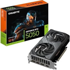 Resim GIGABYTE GeForce RTX 5050 WINDFORCE OC 8G Grafik Kartı, 8GB 128-bit GDDR6, PCIe 5.0, WINDFORCE Soğutma Sistemi, GV-N5050WF2OC-8GD Ekran Kartı 
