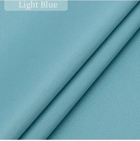 Resim Siyah Deri Onarım Patche Bant Kendinden Yapışkanlı Deri Yamalar Kanepeler Light Blue 300x50cm 