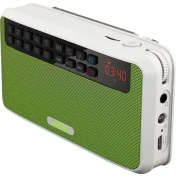 Resim Ganbao Yeşil Rolton E500 Taşınabilir Stereo Bluetooth Uyumlu Hoparlör Fm Radyo Clear Bass Çift Parça USB Müzik Çalar (Yurt Dışından) 