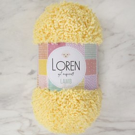 Resim Loren Lamb Sarı El Örgü İpi - R031 
