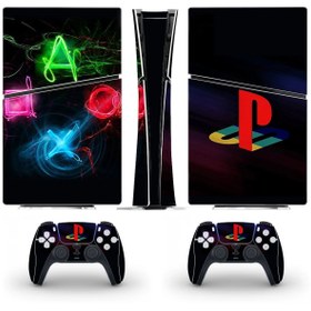 Resim Kt Grup Sanatsal Playstation 5 Slim Dijital Versiyon Sticker Kaplama Seti 