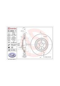 Resim Brembo 09b03811 Fren Diski On 8j0615301 8j0615301b 8j0615301g - 2 Adettir 