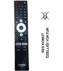 Resim Ses Komutsuz Strong Profilo Google Tv Netflıx - Youtube - Prıme Vıdeo - Dısney+ Tuşlu Lcd-led Tv Kumanda 